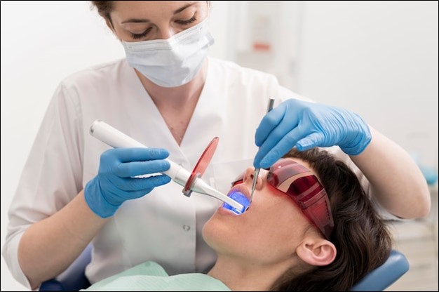 Professional teeth cleaning